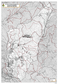 Mappa dei sentieri scala 1:5000